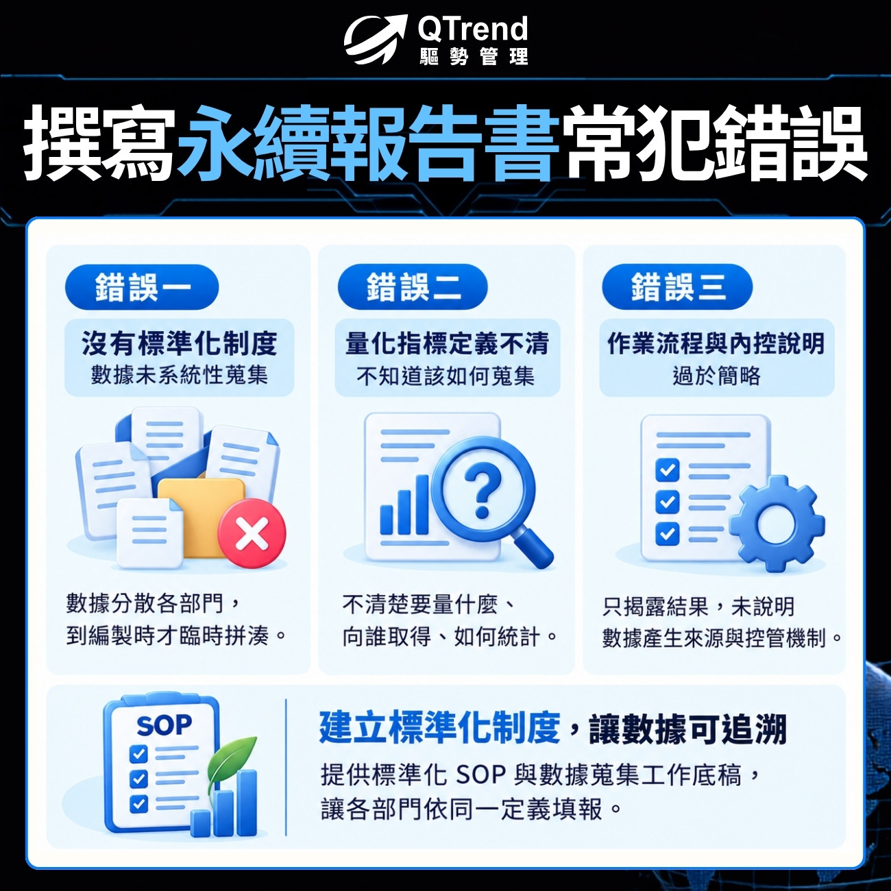 撰寫永續報告書最常犯的錯誤